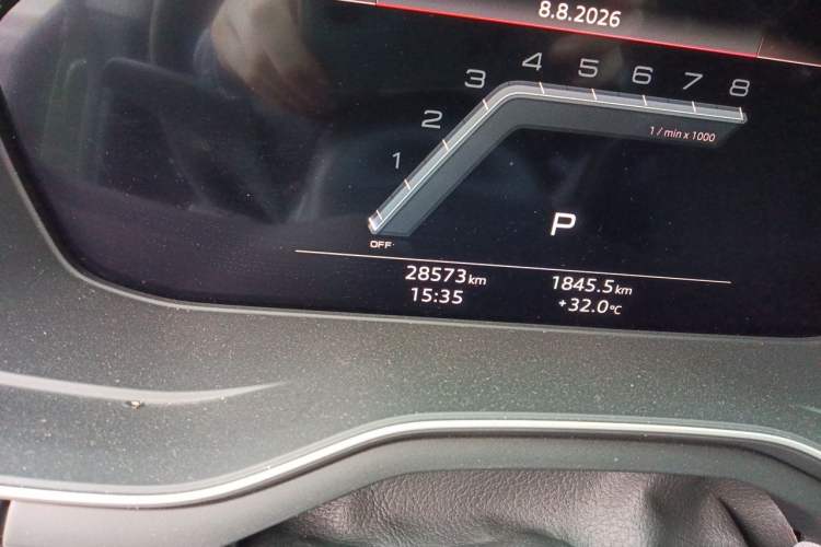 Used Audi A5 2022 Sportback 40 TFSI Fashionable and Dynamic Model Odometer Close Up