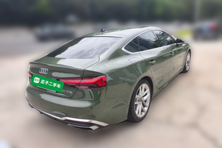 Used Audi A5 2022 Sportback 40 TFSI Fashionable and Dynamic Model Rear Right 45 Deg