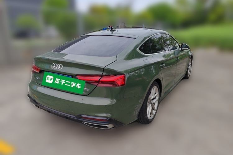 Used Audi A5 2022 Sportback 40 TFSI Fashionable and Dynamic Model Rear Right 45 Deg