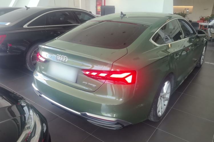 Used Audi A5 2022 Sportback 40 TFSI Fashionable and Dynamic Model Rear Right 45 Deg