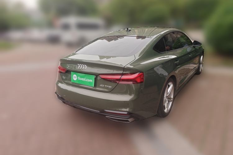 Used Audi A5 2022 Sportback 40 TFSI Fashionable and Dynamic Model Rear Right 45 Deg
