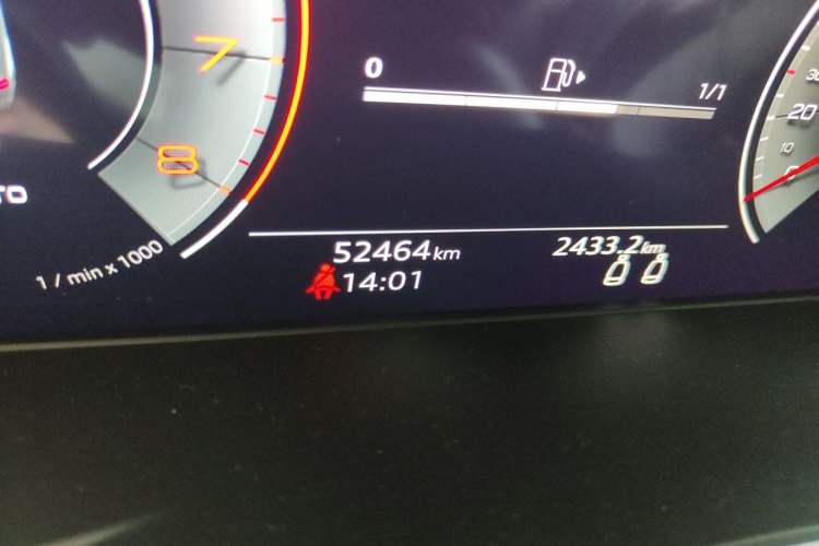 Used Audi A5 2022 Cabriolet 40 TFSI Fashion Dynamic Model Odometer Close Up