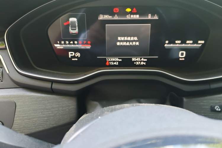 Used Audi A5 2022 Cabriolet 40 TFSI Fashion Dynamic Model Odometer Close Up