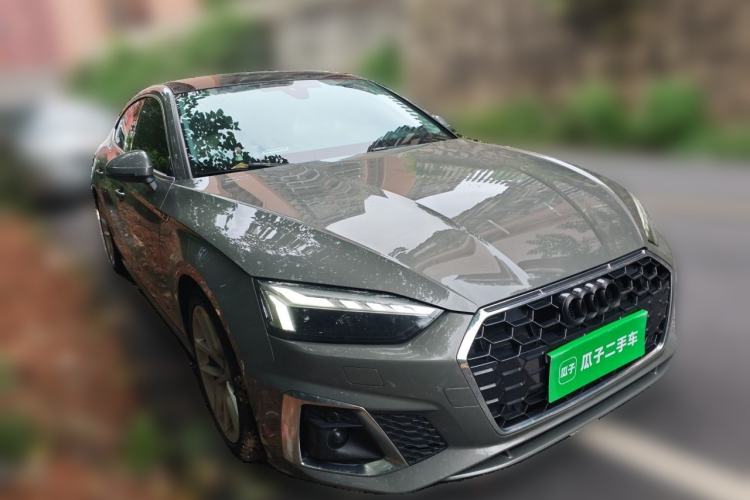 Used Audi A5 2022 Sportback 40 TFSI Fashionable and Dynamic Model Front Right 45 Deg