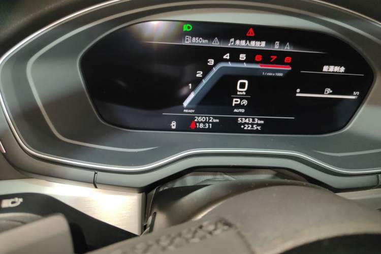 Used Audi A5 2022 Sportback 40 TFSI quattro Luxury Dynamic Model Odometer Close Up