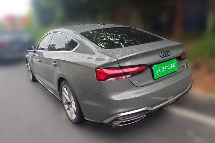 Used Audi A5 2022 Sportback 40 TFSI Fashionable and Dynamic Model Rear Left 45 Deg