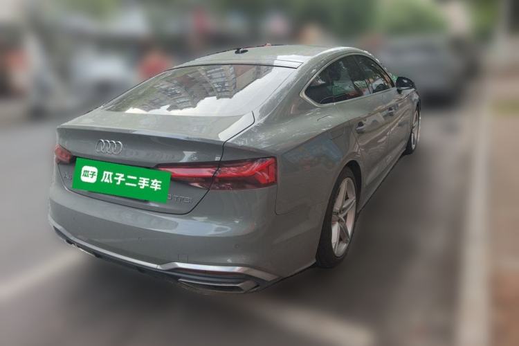 Used Audi A5 2022 Sportback 40 TFSI Fashionable and Dynamic Model Rear Right 45 Deg