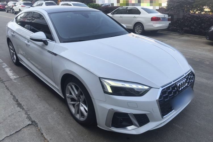 Used Audi A5 2022 Sportback 40 TFSI Fashionable and Dynamic Model Front Right 45 Deg