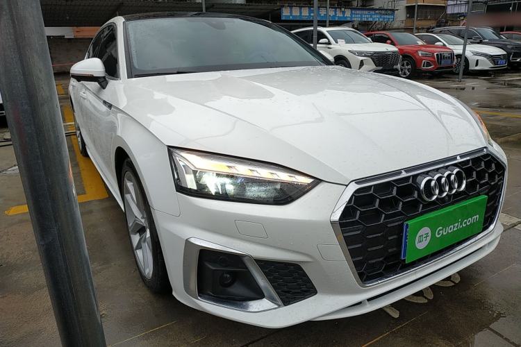 Used Audi A5 2022 Sportback 40 TFSI Fashionable and Dynamic Model Front Right 45 Deg