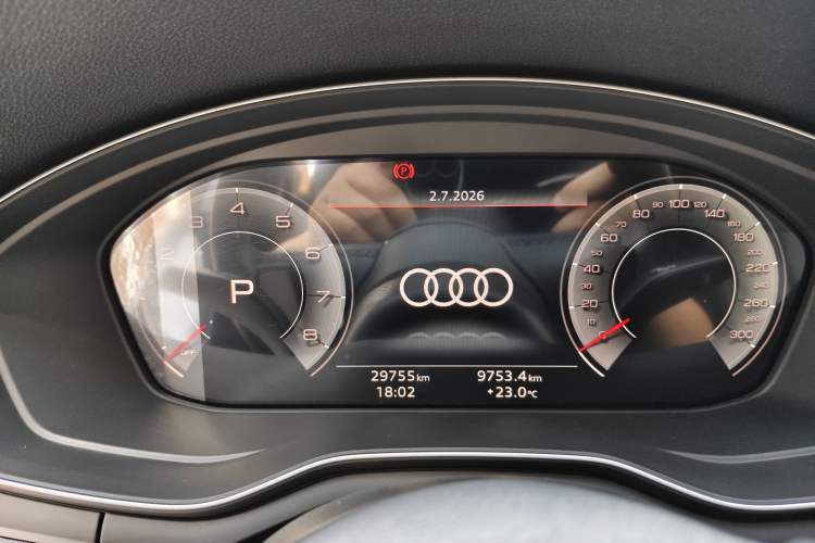 Used Audi A5 2022 Sportback 40 TFSI Fashionable and Dynamic Model Odometer Close Up