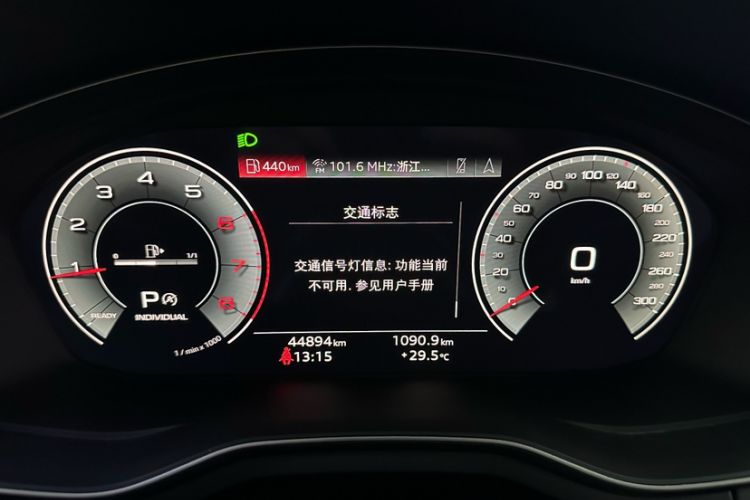 Used Audi A5 2022 Sportback 40 TFSI Fashionable and Dynamic Model Odometer Close Up