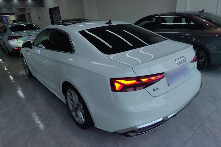 Used Audi A5 2022 Coupe 40 TFSI Fashion Dynamic Model Rear Left 45 Deg