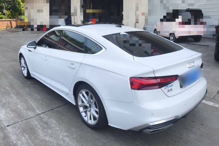 Used Audi A5 2022 Sportback 40 TFSI Fashionable and Dynamic Model Rear Left 45 Deg