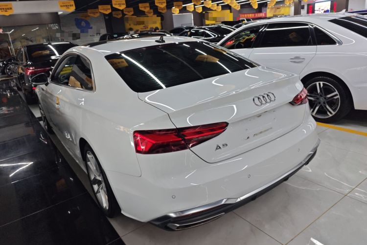Used Audi A5 2022 Coupe 40 TFSI Fashion Dynamic Model Rear Left 45 Deg