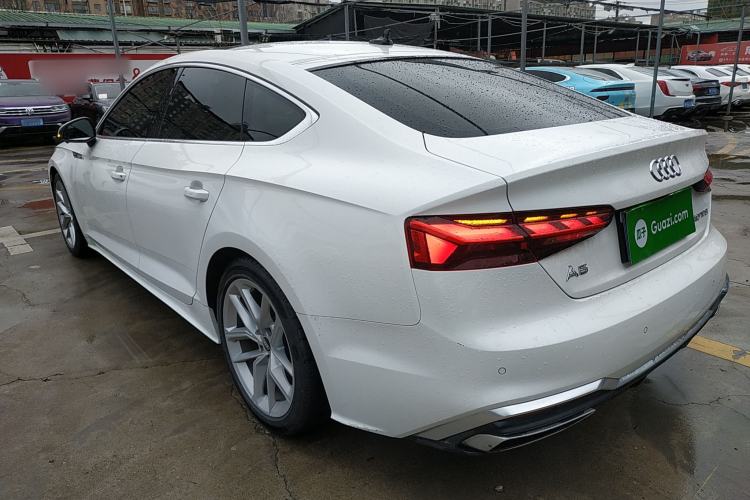 Used Audi A5 2022 Sportback 40 TFSI Fashionable and Dynamic Model Rear Left 45 Deg