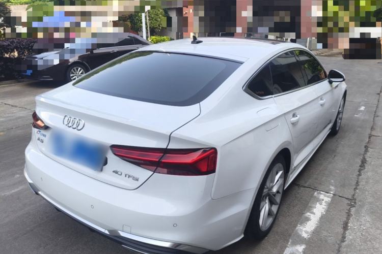 Used Audi A5 2022 Sportback 40 TFSI Fashionable and Dynamic Model Rear Right 45 Deg