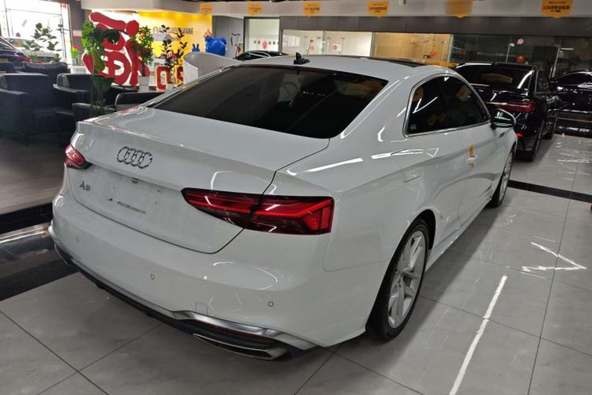 Used Audi A5 2022 Coupe 40 TFSI Fashion Dynamic Model Rear Right 45 Deg