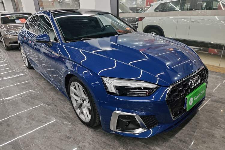 Used Audi A5 2023 Sportback 40 TFSI Fashionable and Dynamic Model Front Right 45 Deg