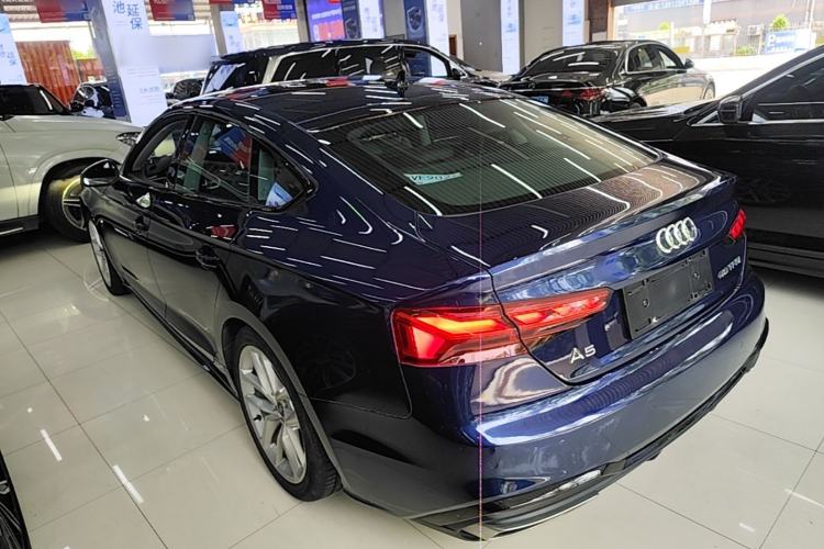 Used Audi A5 2023 Sportback 40 TFSI Fashionable and Dynamic Model Rear Left 45 Deg