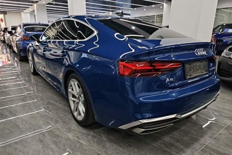 Used Audi A5 2023 Sportback 40 TFSI Fashionable and Dynamic Model Rear Left 45 Deg