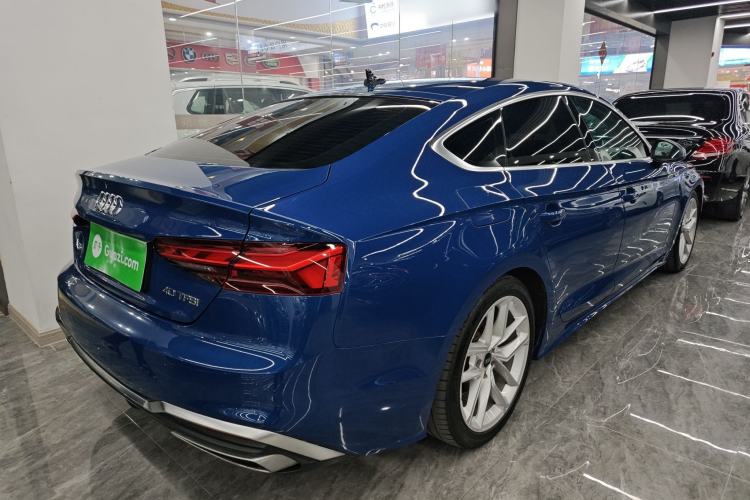 Used Audi A5 2023 Sportback 40 TFSI Fashionable and Dynamic Model Rear Right 45 Deg