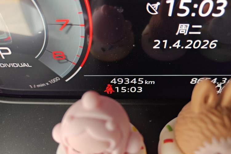 Used Audi A5 2023 Sportback 40 TFSI Fashionable and Dynamic Model Odometer Close Up