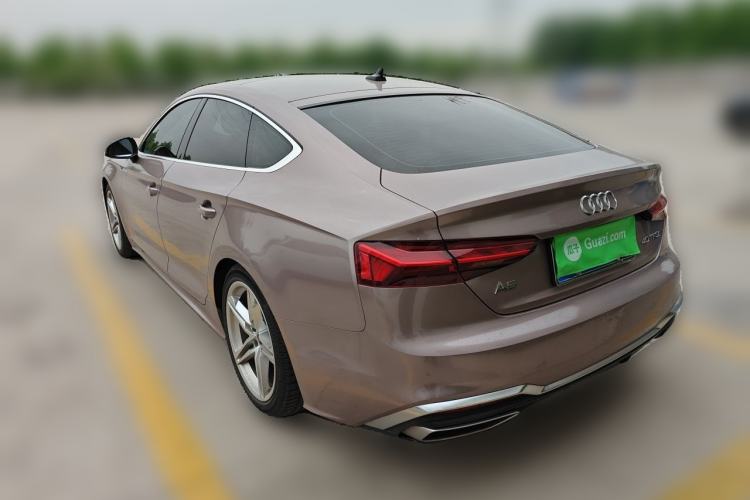 Used Audi A5 2023 Sportback 40 TFSI Fashionable and Dynamic Model Rear Left 45 Deg