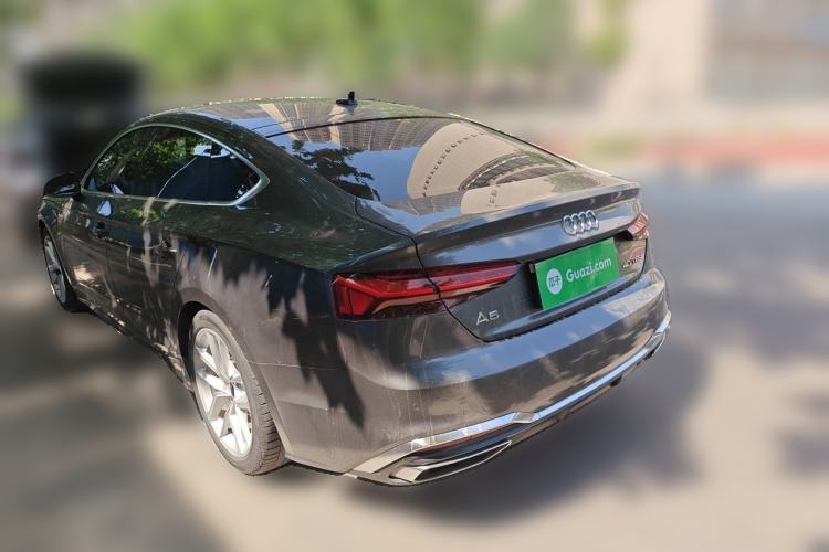 Used Audi A5 2023 Sportback 40 TFSI Fashionable and Dynamic Model Rear Left 45 Deg