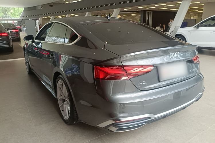 Used Audi A5 2023 Sportback 40 TFSI Fashionable and Dynamic Model Rear Left 45 Deg