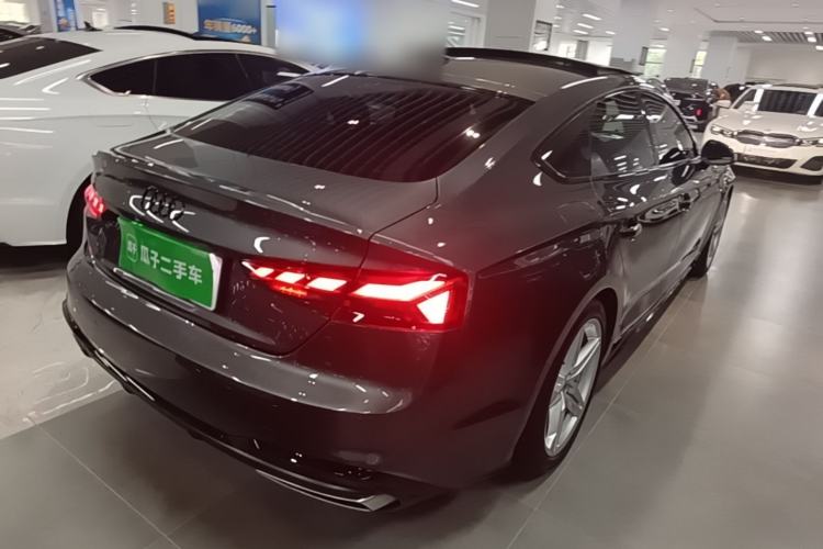 Used Audi A5 2023 Sportback 40 TFSI Fashionable and Dynamic Model Rear Right 45 Deg