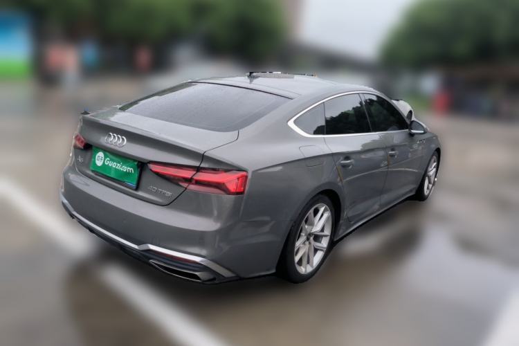 Used Audi A5 2023 Sportback 40 TFSI Fashionable and Dynamic Model Rear Right 45 Deg
