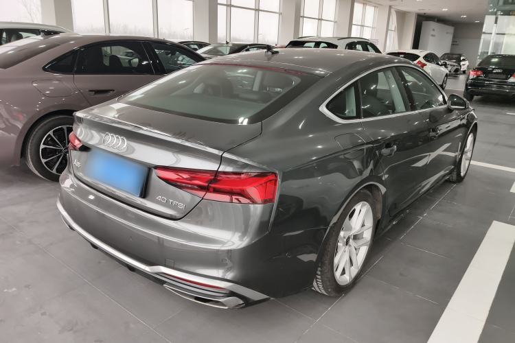 Used Audi A5 2023 Sportback 40 TFSI Fashionable and Dynamic Model Rear Right 45 Deg