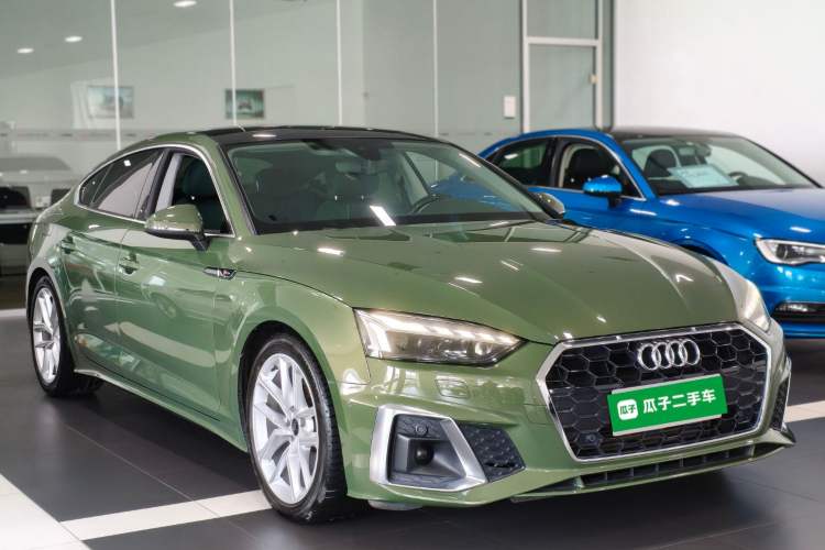 Used Audi A5 2023 Sportback 40 TFSI Fashionable and Dynamic Model Front Right 45 Deg