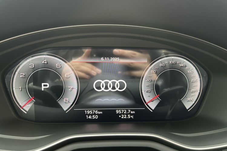 Used Audi A5 2023 Cabriolet 40 TFSI Fashion Dynamic Model Odometer Close Up