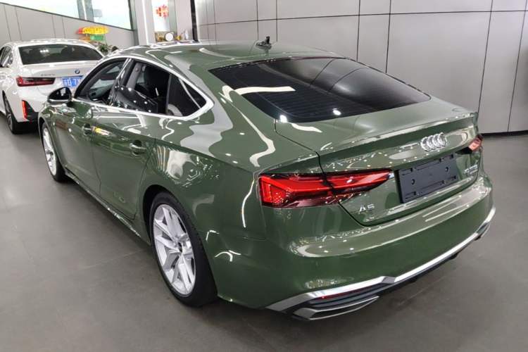 Used Audi A5 2023 Sportback 40 TFSI Fashionable and Dynamic Model Rear Left 45 Deg