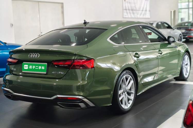 Used Audi A5 2023 Sportback 40 TFSI Fashionable and Dynamic Model Rear Right 45 Deg