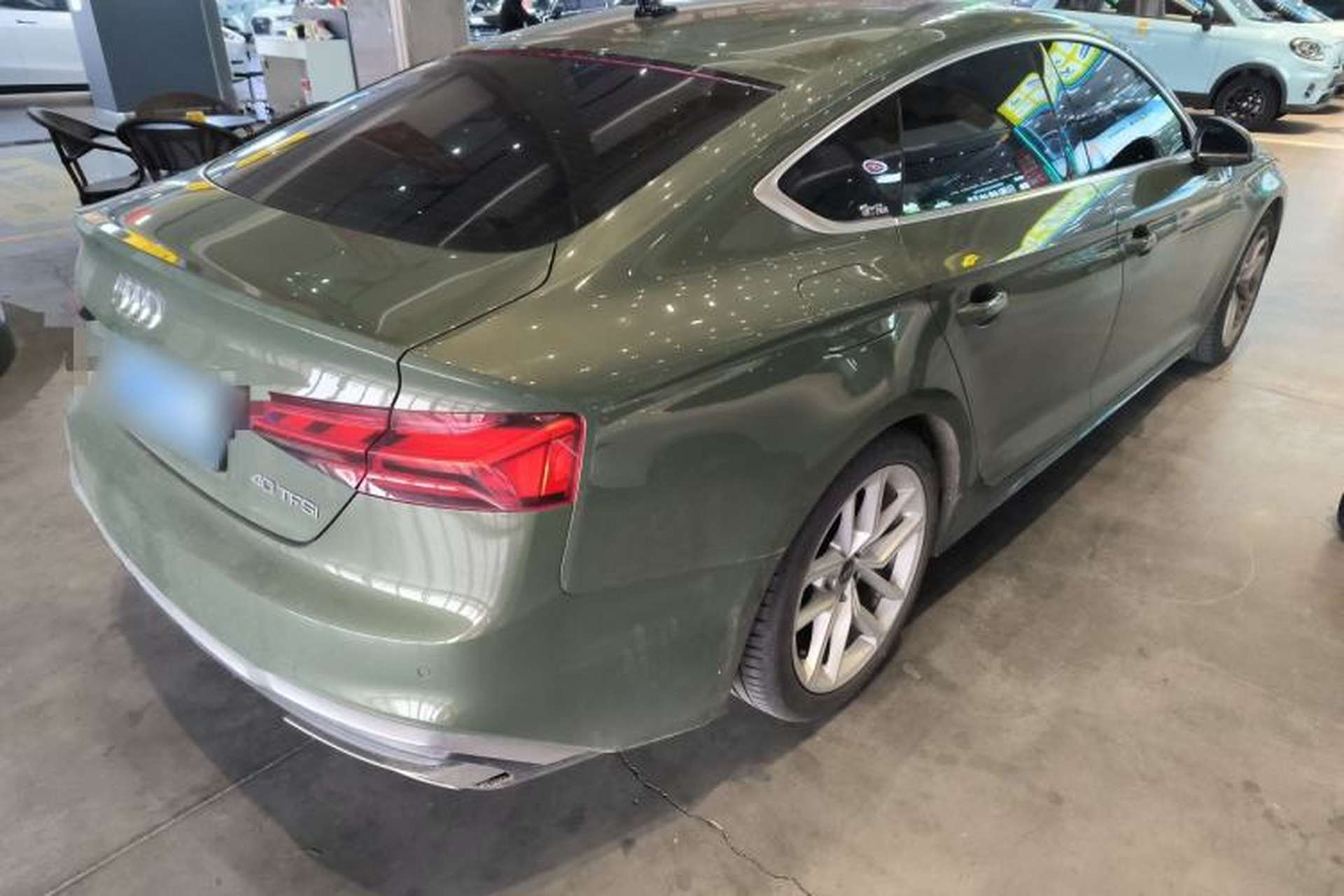 Used Audi A5 2023 Sportback 40 TFSI Fashionable and Dynamic Model Rear Right 45 Deg