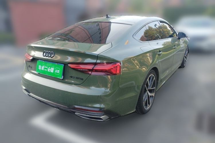 Used Audi A5 2023 Sportback 40 TFSI Fashionable and Dynamic Model Rear Right 45 Deg