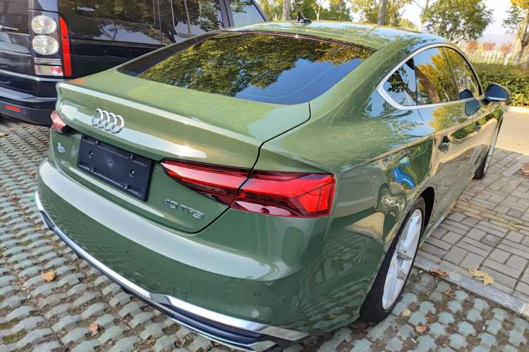 Used Audi A5 2023 Sportback 40 TFSI Fashionable and Dynamic Model Rear Right 45 Deg