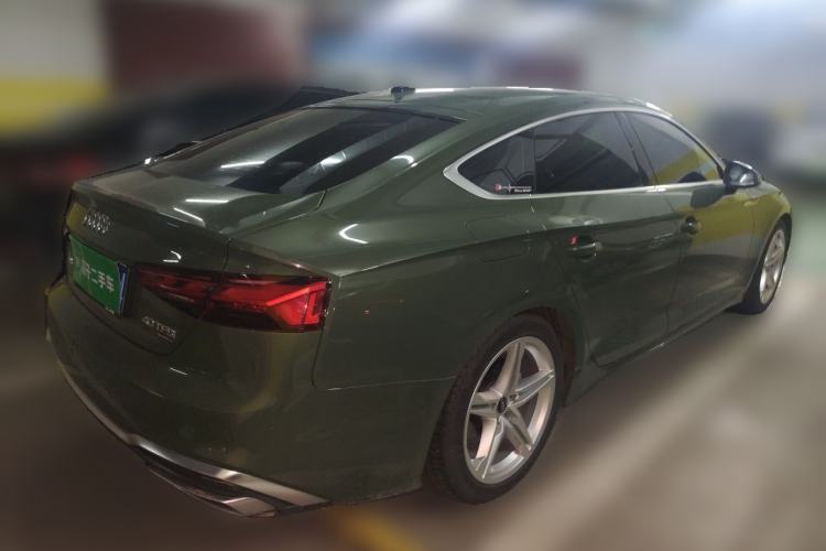 Used Audi A5 2023 Sportback 40 TFSI Fashionable and Dynamic Model Rear Right 45 Deg