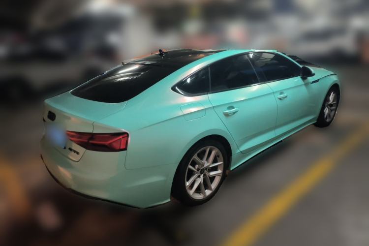 Used Audi A5 2023 Sportback 40 TFSI Fashionable and Dynamic Model Rear Right 45 Deg