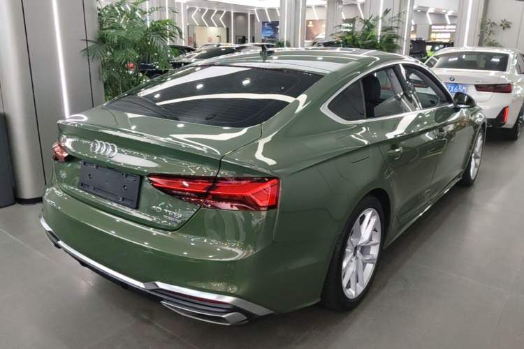 Used Audi A5 2023 Sportback 40 TFSI Fashionable and Dynamic Model Rear Right 45 Deg