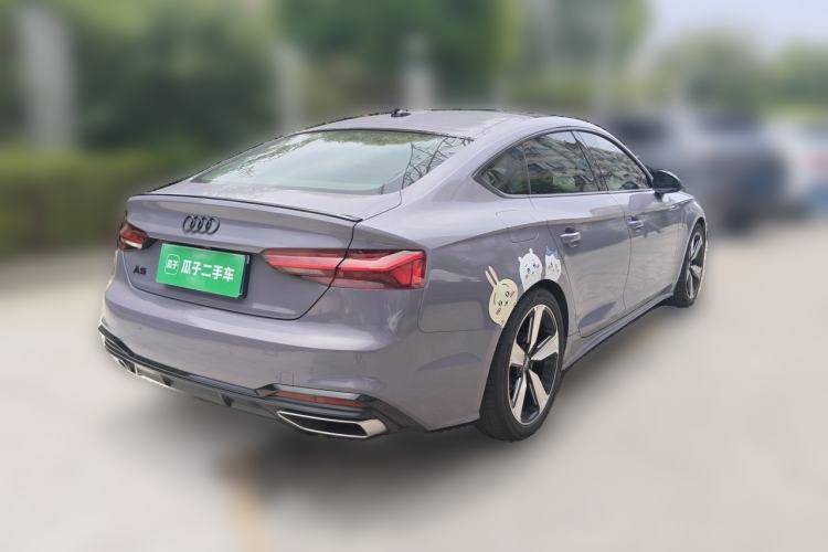 Used Audi A5 2023 Sportback 40 TFSI Fashionable and Dynamic Model Rear Right 45 Deg