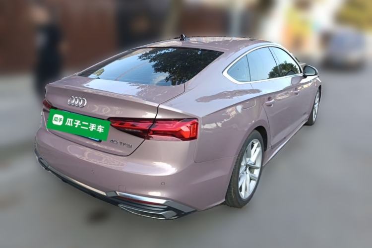 Used Audi A5 2023 Sportback 40 TFSI Fashionable and Dynamic Model Rear Right 45 Deg