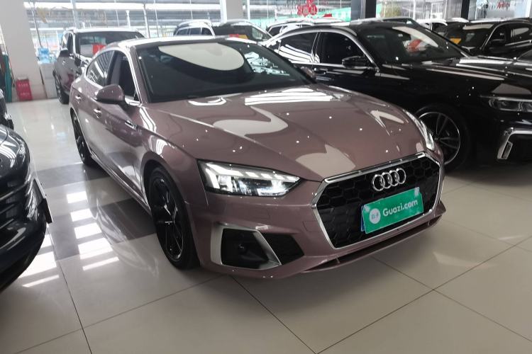 Used Audi A5 2023 Sportback 40 TFSI Fashionable and Dynamic Model Front Right 45 Deg