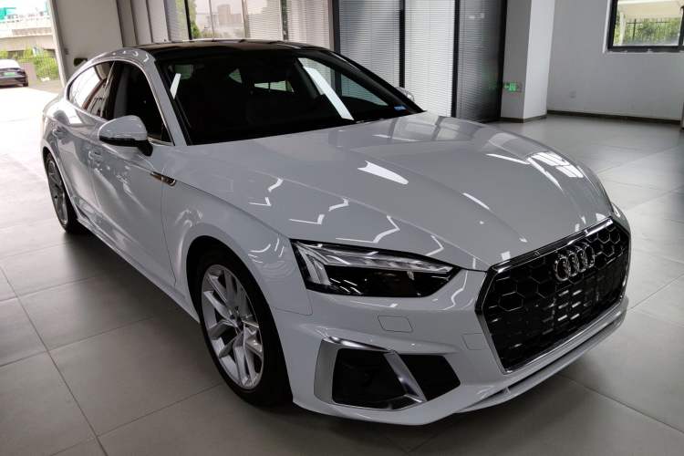 Used Audi A5 2023 Sportback 40 TFSI Fashionable and Dynamic Model Front Right 45 Deg