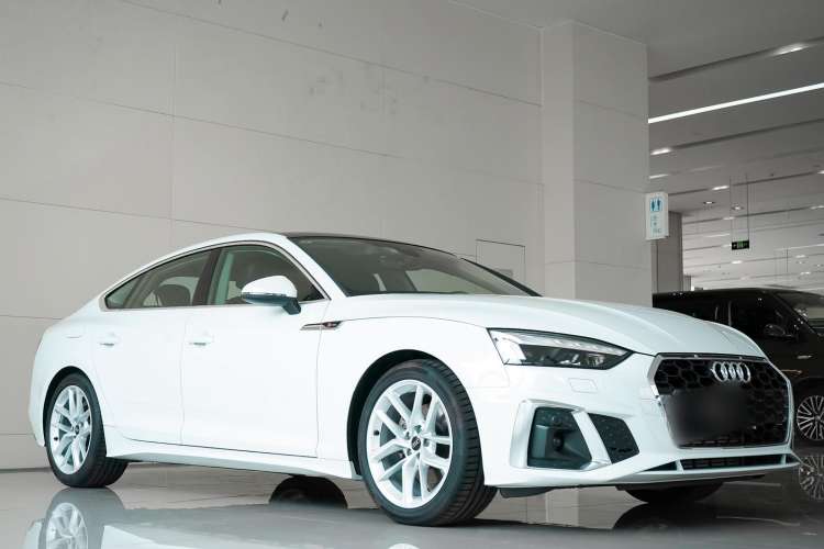Used Audi A5 2023 Sportback 40 TFSI Fashionable and Dynamic Model Front Right 45 Deg