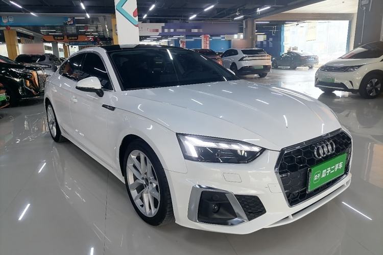 Used Audi A5 2023 Sportback 40 TFSI Fashionable and Dynamic Model Front Right 45 Deg