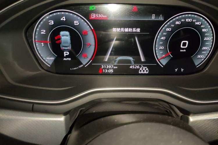 Used Audi A5 2023 Sportback 40 TFSI Fashionable and Dynamic Model Odometer Close Up