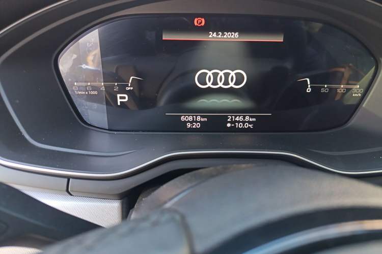 Used Audi A5 2023 Sportback 40 TFSI Fashionable and Dynamic Model Odometer Close Up